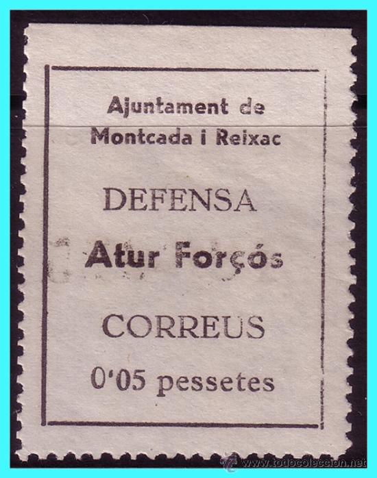 Briefmarken: BARCELONA, Montcada i Reixach. Guerra Civil, FESOFI N&ordm; 10 * *