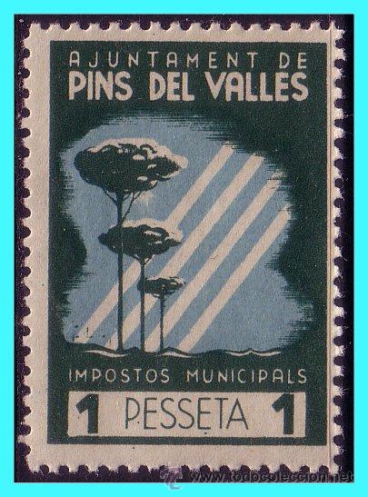 Briefmarken: BARCELONA, Pins del Vall&eacute;s. Guerra Civil, FESOFI N&ordm; 3 *