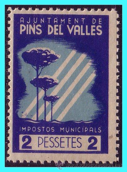 Francobolli: BARCELONA, Pins del Vall&eacute;s. Guerra Civil, FESOFI N&ordm; 4 * *