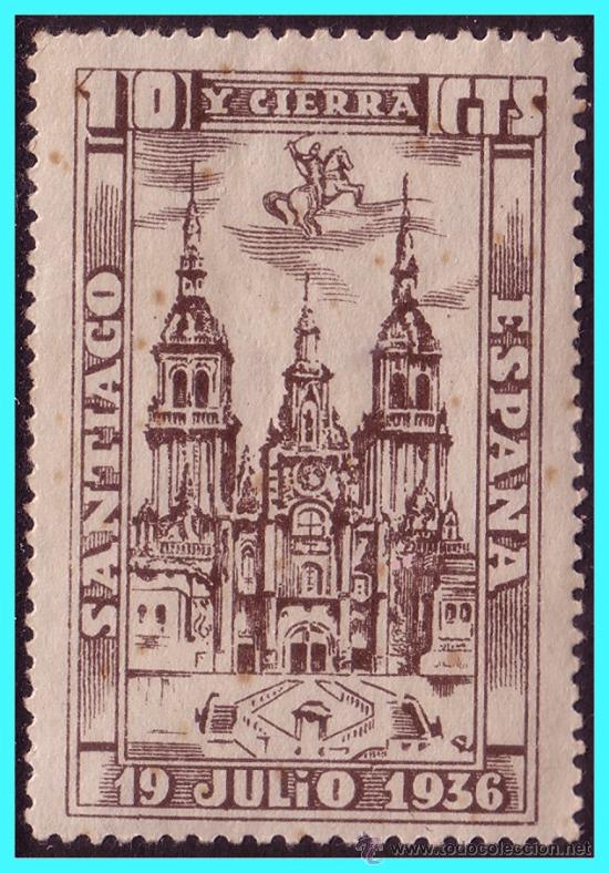 Briefmarken: BURGOS Burgos, Guerra Civil, FESOFI n&ordm; 2 * *