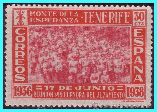 Stamps: CANARIAS Tenerife, Guerra Civil, FESOFI n&ordm; 30 *