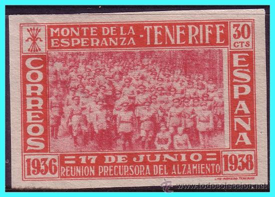 Stamps: CANARIAS Tenerife, Guerra Civil, FESOFI n&ordm; 30s * *