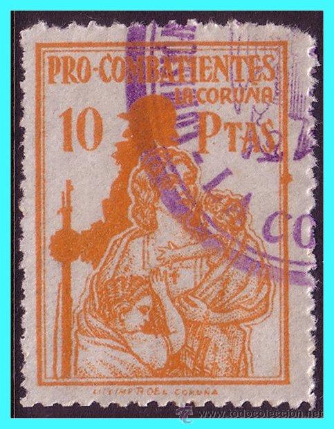 Briefmarken: Coru&ntilde;a CORU&Ntilde;A, Guerra Civil, FESOFI N&ordm; 45 * *