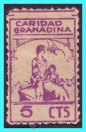 Francobolli: Granada GRANADA, Guerra Civil, FESOFI N&ordm; 25a (*)