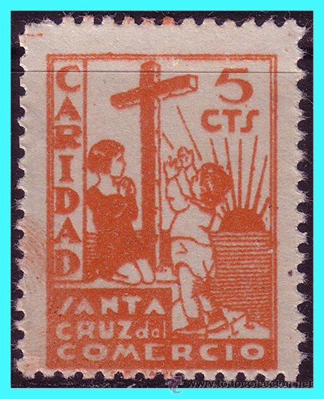 Briefmarken: Granada SANTA CRUZ DEL COMERCIO, Guerra Civil, FESOFI N&ordm; 2 (*) ss