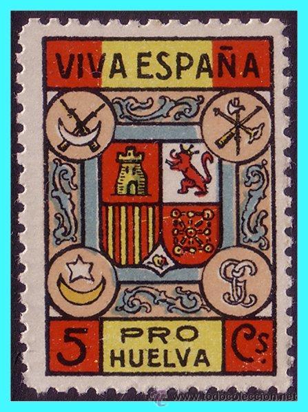 Selos: HUELVA Huelva, Guerra Civil, FESOFI N&ordm; 1 (*)
