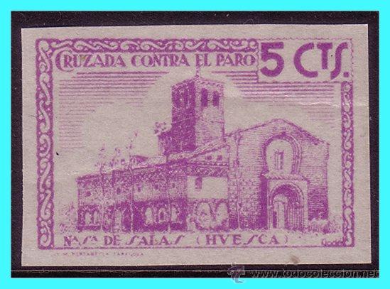 Francobolli: Huesca HUESCA, Guerra Civil, FESOFI N&ordm; 9s * * SANTUARIO DE SALAS