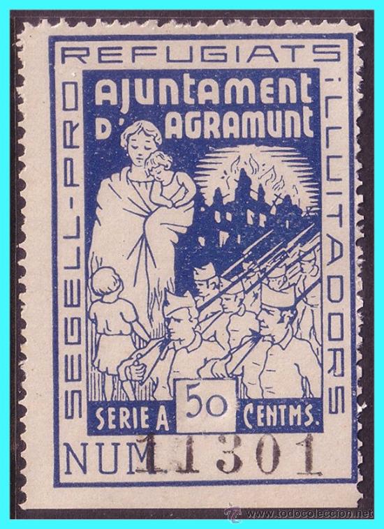 Briefmarken: L&eacute;rida AGRAMUNT, Guerra Civil, FESOFI n&ordm; 4 (*) ss
