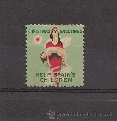 Sellos: HELP SPANISH CHILDREN - Foto 1