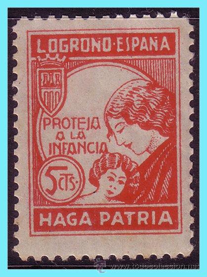 Timbres: Logro&ntilde;o, LOGRO&Ntilde;O, Guerra Civil, FESOFI n&ordm; 4 * *