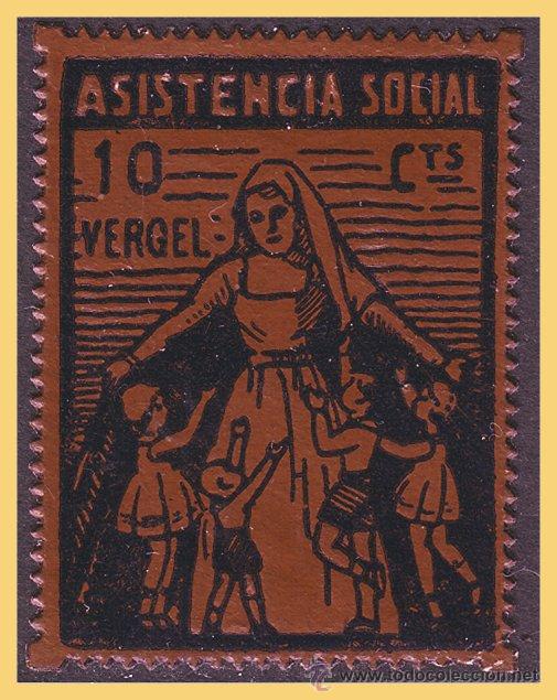 Stamps: Alicante VERGEL, Guerra Civil, FESOFI n&ordm; 1 * *