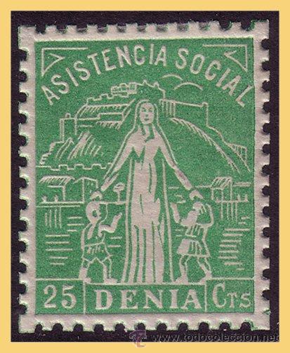 Stamps: Alicante DENIA, Guerra Civil, FESOFI n&ordm; 53 *