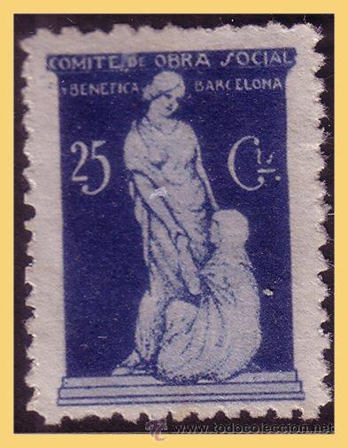 Stamps: Barcelona BARCELONA, Guerra Civil, FESOFI n&ordm; 116 (*)