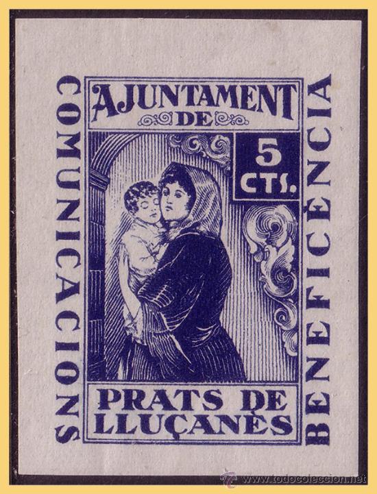Stamps: Barcelona PRAT DE LLUSANES Guerra Civil, FESOFI n&ordm; 1s * *