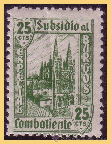 Stamps: Burgos BURGOS, Guerra Civil, FESOFI n&ordm; 12 * *