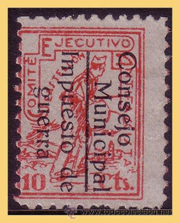 Stamps: Castell&oacute;n CASTELL&Oacute;N , Guerra Civil, FESOFI n&ordm; 12 (*)