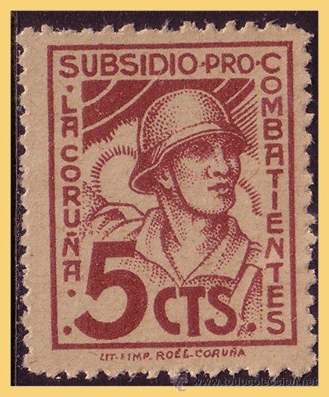 Briefmarken: Coru&ntilde;a CORU&Ntilde;A, Guerra Civil, FESOFI n&ordm; 33 (*)