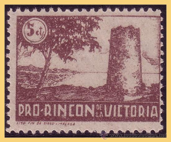 Stamps: M&aacute;laga RINC&Oacute;N DE LA VICTORIA, GUERRA CIVIL, FESOFI n&ordm; 3 *