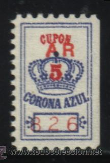 Sellos: S-03534- CUPON CORONA AZUL . - Foto 1