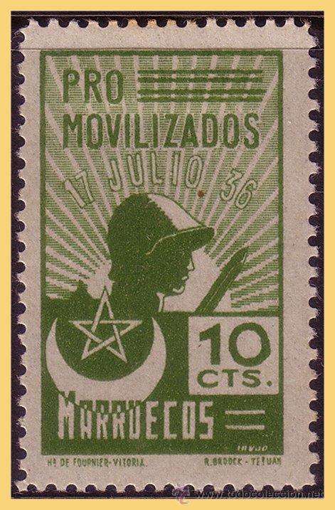 Timbres: MARRUECOS Marruecos, Guerra Civil, FESOFI n&ordm; 2 *