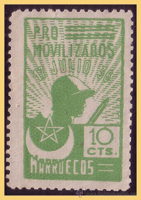 Timbres: MARRUECOS Marruecos, Guerra Civil, FESOFI n&ordm; 10 (*)