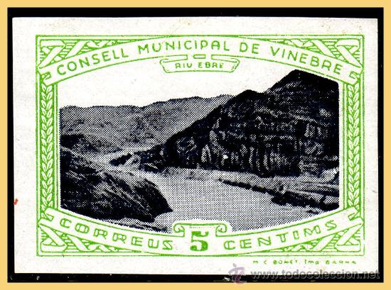 Francobolli: Tarragona VINEBRE, Guerra Civil, FESOFI N&ordm; 2s *