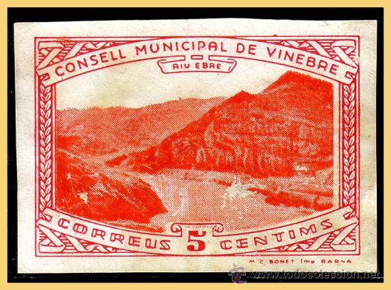 Francobolli: Tarragona VINEBRE, Guerra Civil, FESOFI N&ordm; 4s (*)