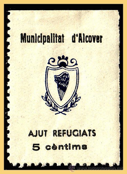 Francobolli: Tarragona ALCOVER, Guerra Civil, FESOFI N&ordm; 9 *