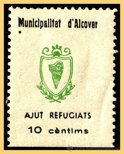 Briefmarken: Tarragona ALCOVER, Guerra Civil, FESOFI N&ordm; 10 *