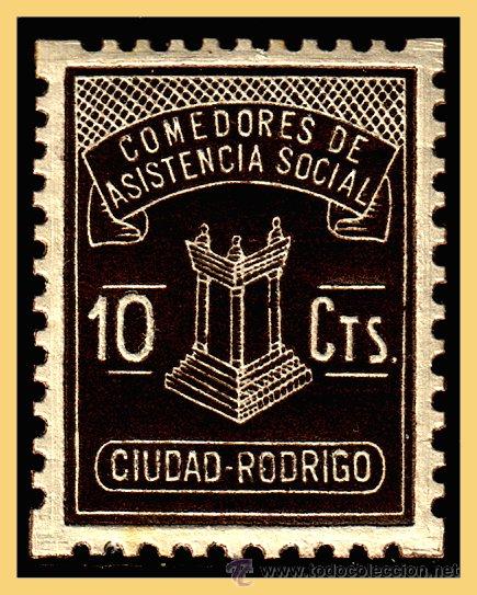 Briefmarken: Salamanca CIUDAD RODRIGO, Guerra Civil, FESOFI N&ordm; 2 * *