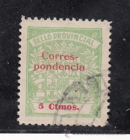 Stamps: ,,local nacionalista cadiz 161a usada correos, sobrecargado -correspondencia 5 ctmos.-