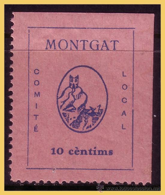 Selos: Barcelona MONTGAT,  Guerra Civil, FESOFI n&ordm; 8 *