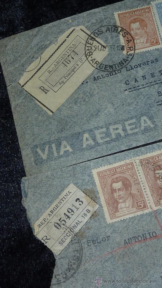 Sellos: Lote 21 sobres de paises extranjeros a españa durante la guerra civil. censuras, por avion, raros! - Foto 23 - 29354046