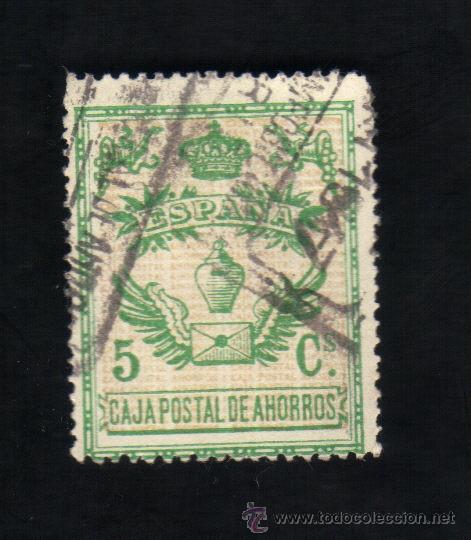 Sellos: 5 CENTIMOS - caja postal de ahorros. - Foto 1