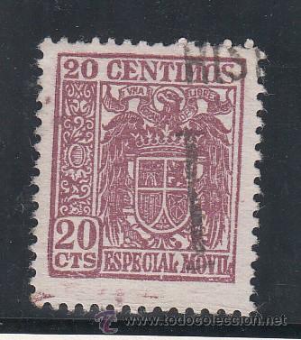 Sellos: ,,fiscal 373 especial movil 1939-55 catalogo galvez 60 usada 20 cts.