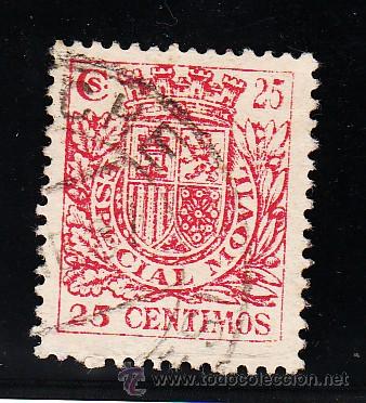 Stamps: ,,fiscal timbre especial movil 68 usada correos, 25 cts. rosa