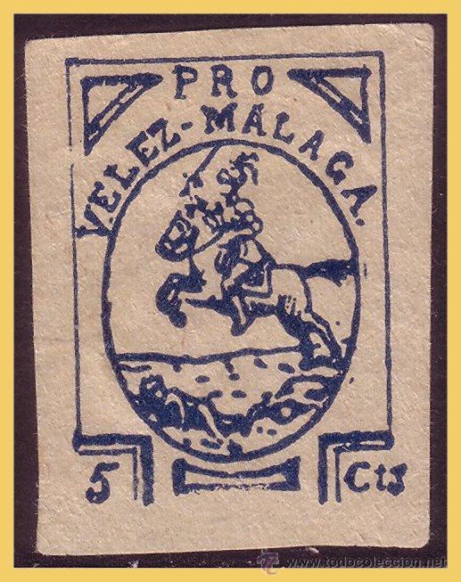 Briefmarken: M&aacute;laga, VELEZ M&Aacute;LAGA, Guerra Civil, FESOFI n&ordm; 2s (*)