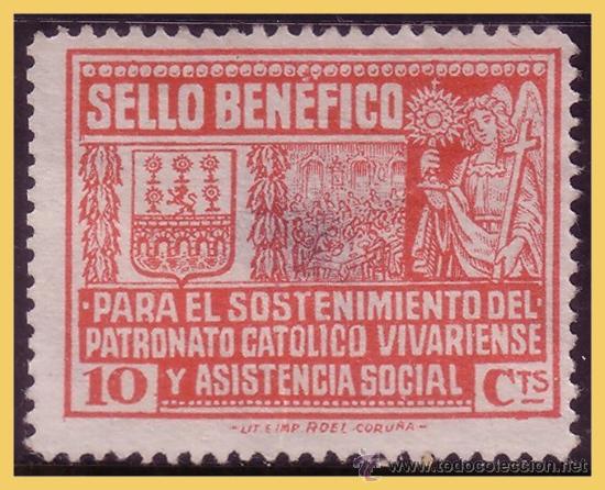 Selos: Lugo, VIVERO,  Guerra Civil, FESOFI n&ordm; 2 (*)