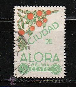 Sellos: CIUDAD DE ALORA (M&Aacute;LAGA). 5 CTS. - Foto 1