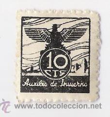 Sellos: AUXILIO DE INVIERNO   10 CTS. - Foto 1