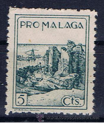 Sellos: pro malaga 5 cts  nuevo(*) - Foto 1