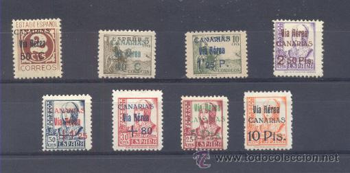 Sellos: CANARIAS. EDIFIL 44/51 * - Foto 1