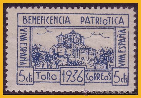 Selos: ZAMORA Toro, Guerra Civil, FESOFI n&ordm; 1b *