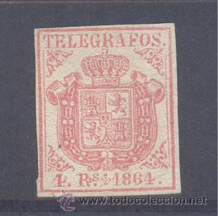 Sellos: TELEGRAFOS. EDIFIL TL 2 (*) - Foto 1