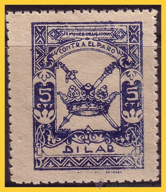 Briefmarken: GRANADA Dilar, Guerra Civil, FESOFI N&ordm; 24 *