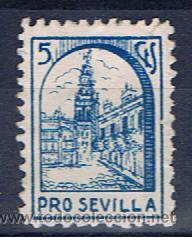 Sellos: pro sevilla  5 cts nuevo(*) - Foto 1