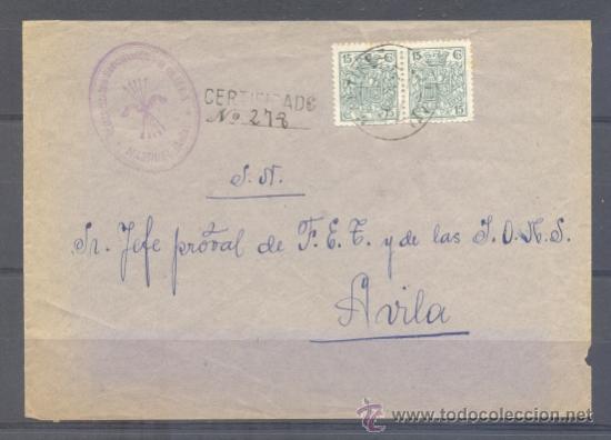 Sellos: 1937.- MARTINEZ (AVILA) A AVILA - Foto 1