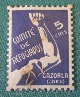 Sellos: Vi&ntilde;eta Comit&eacute; de refugiados, Cazorla - Foto 1