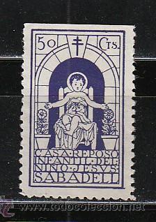 Sellos: SABADELL. CASA DE REPOSO DEL NI&Ntilde;O JESUS
