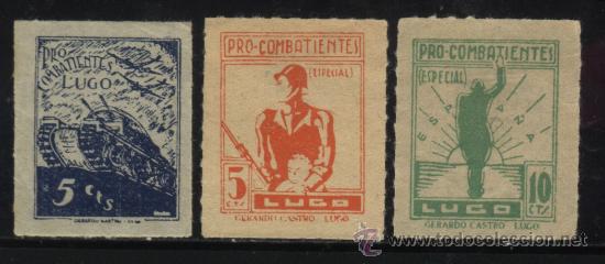Sellos: S-01158- LUGO. PRO COMBATIENTES. - Foto 1